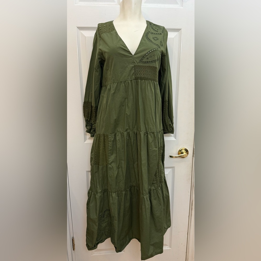 Zara Olive Green Maxi Dress